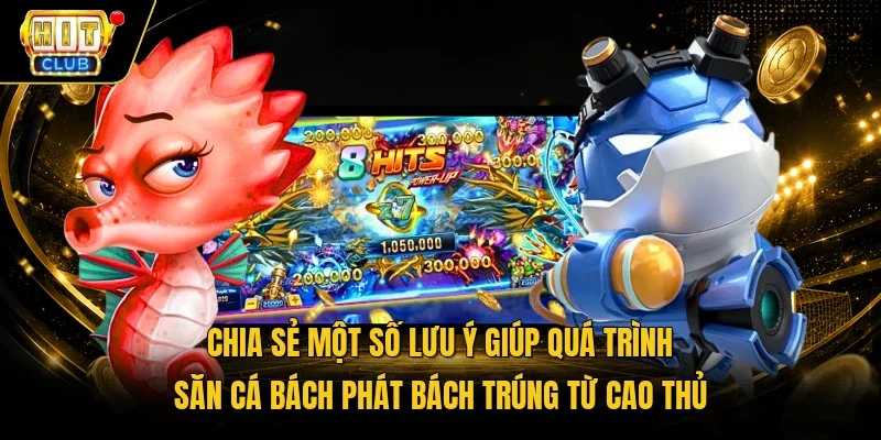 Chia sẻ một số lưu ý giúp quá trình săn cá bách phát bách trúng từ cao thủ